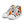 Load image into Gallery viewer, White Kente Men’s high top canvas shoes