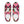 Load image into Gallery viewer, Pink Kente Men’s lace-up canvas shoes