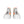 Load 3D model into Gallery viewer, White Kente Men’s high top canvas shoes