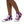 Load image into Gallery viewer, Women’s Purple Kente High Top Canvas Shoes
