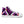 Load image into Gallery viewer, Women’s Purple Kente High Top Canvas Shoes