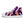 Load image into Gallery viewer, Women’s Purple Kente High Top Canvas Shoes