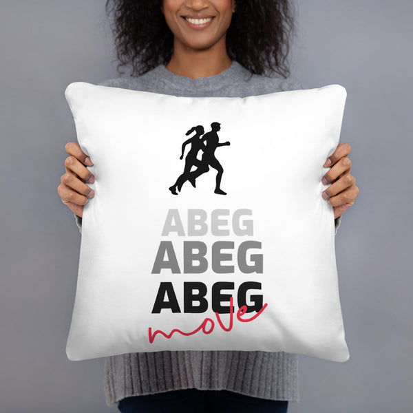 ABEG ABEG ABEG MOVE PILLOW