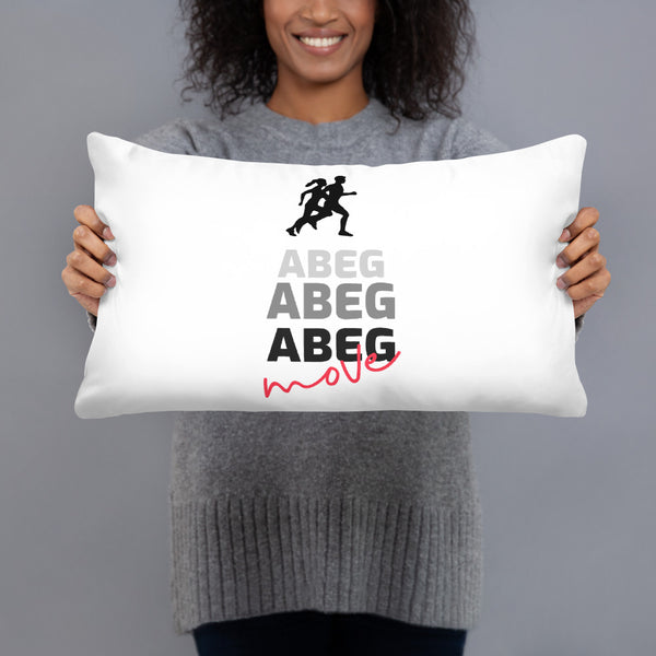 ABEG ABEG ABEG MOVE PILLOW