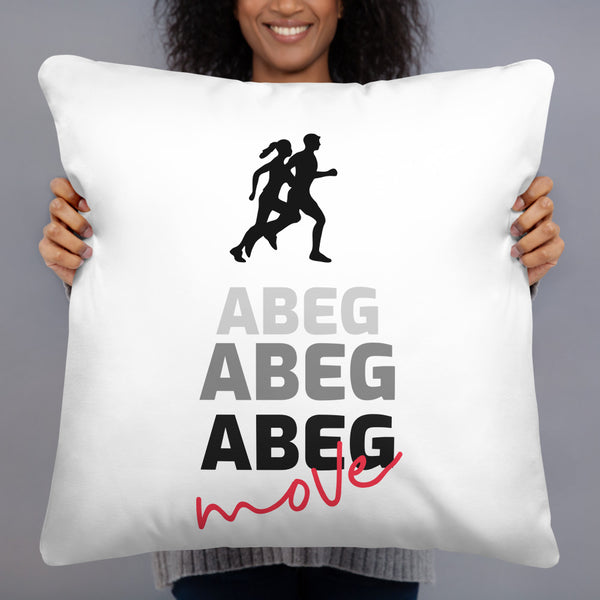 ABEG ABEG ABEG MOVE PILLOW