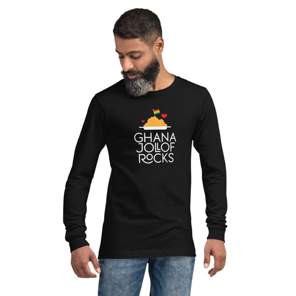 GHANA JOLLOF ROCKS UNISEX LONG SLEEVE TEE