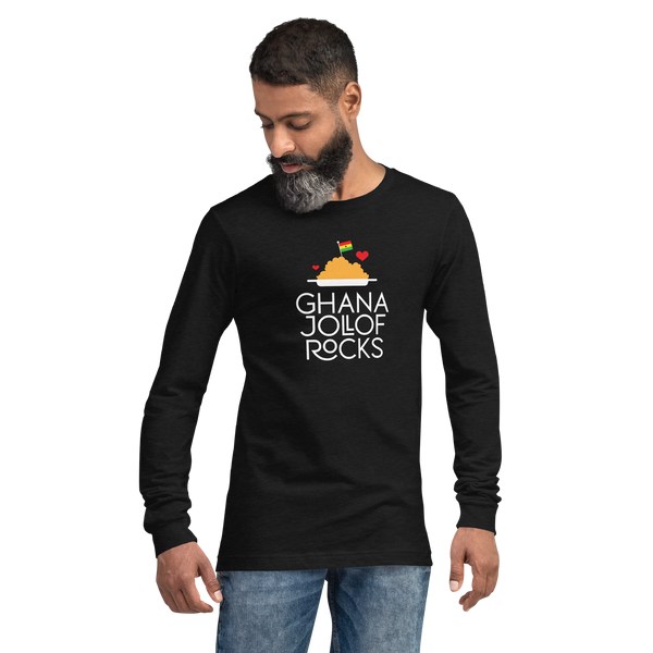 GHANA JOLLOF ROCKS UNISEX LONG SLEEVE TEE