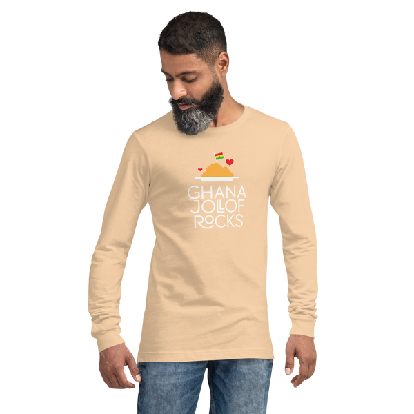 GHANA JOLLOF ROCKS UNISEX LONG SLEEVE TEE